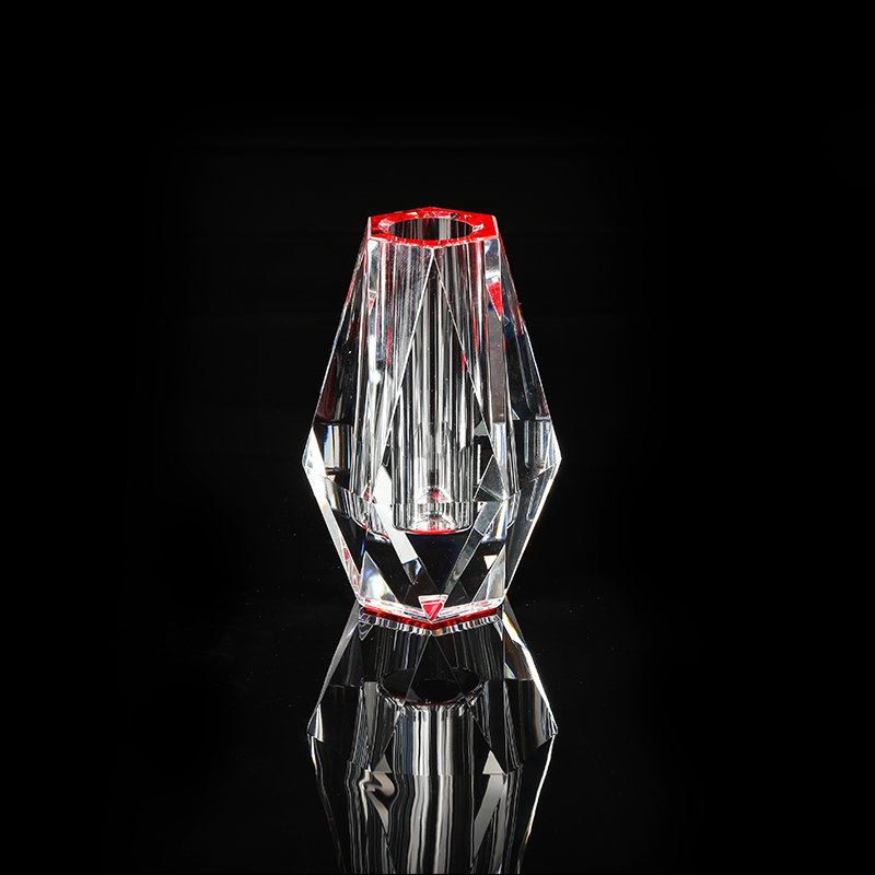 Colored Crystal Glass Vase