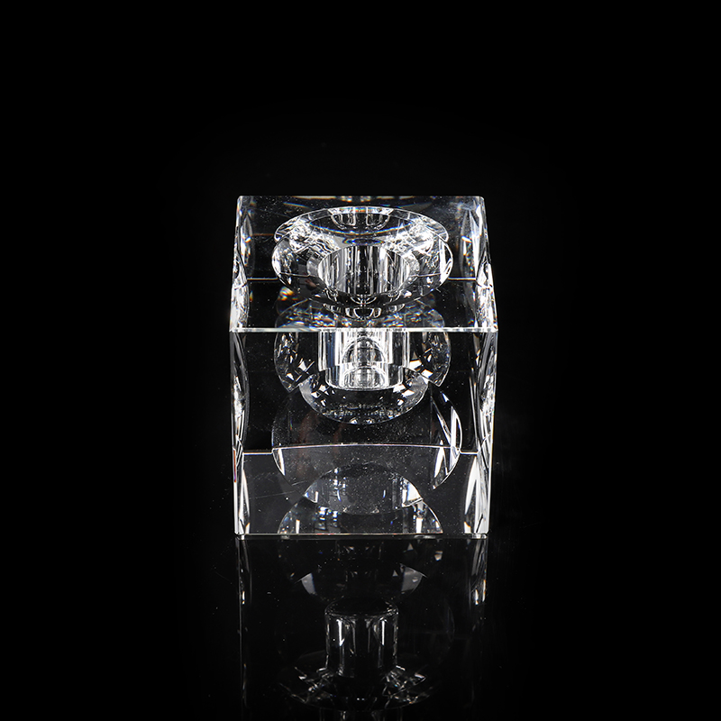 Crystal Cube Single Head Candle Holder