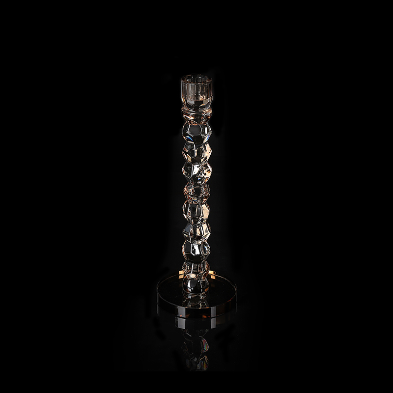 Amber Crystal Wedding Candle Holder