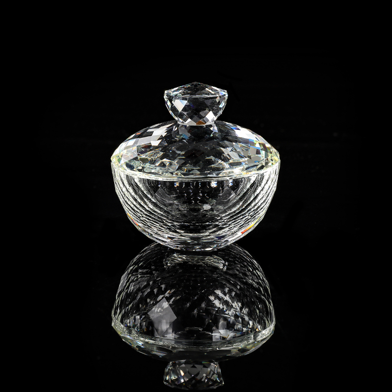 Faceted Crystal Bowl Jewelry Box