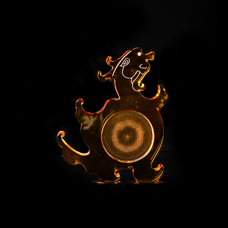Amber Crystal Complex Shape Trophy Can Be Customized