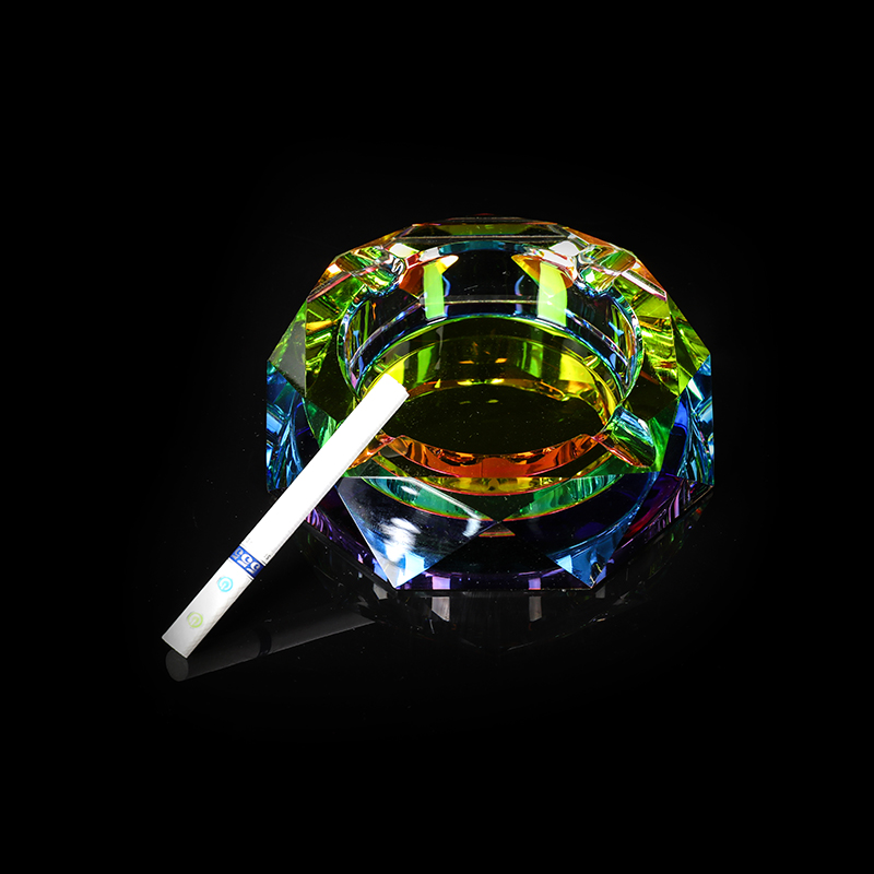 Colorful Crystal Octagonal Ashtray