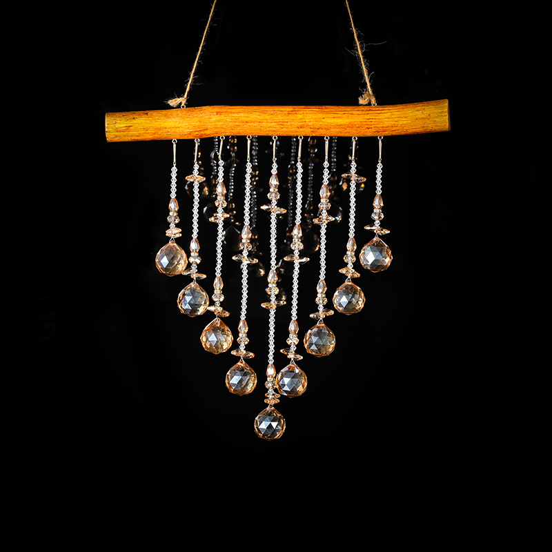Amber Crystal Sun Catcher Pendant