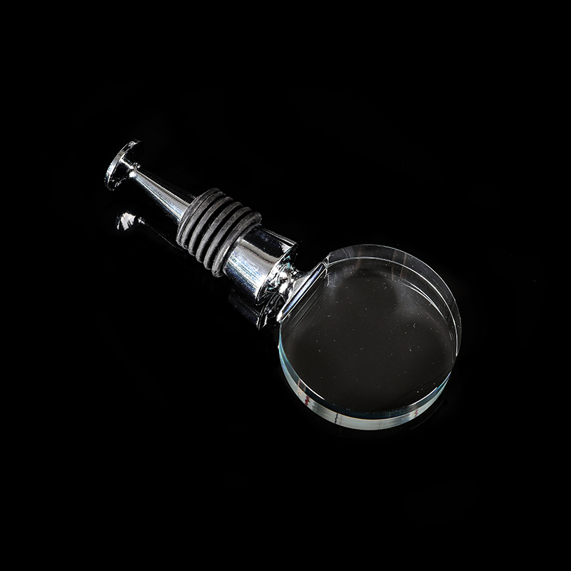 Crystal Glass Round Cake Wine Stopper