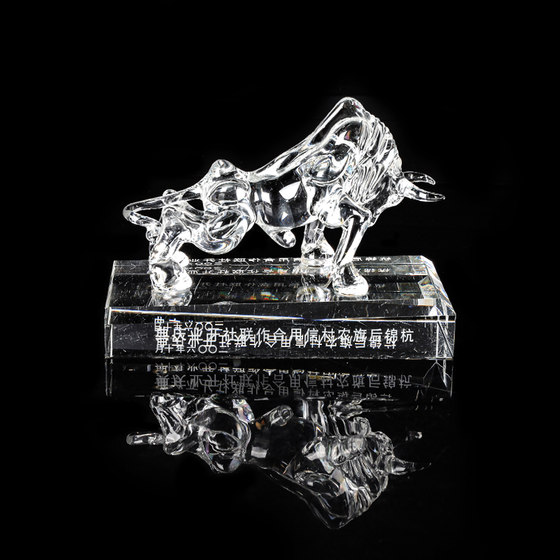Crystal Bull Ornament